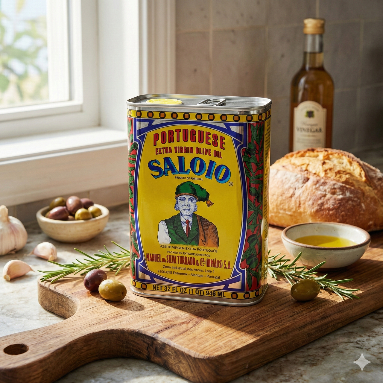 Saloio Olive Oil 1 QT Can - Iberian Import Co