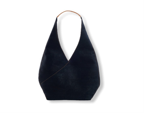 Layla Navy Blue Cork Hobo Style Bag