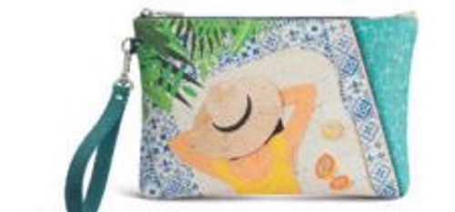 Pool Daze Cork Wristlet