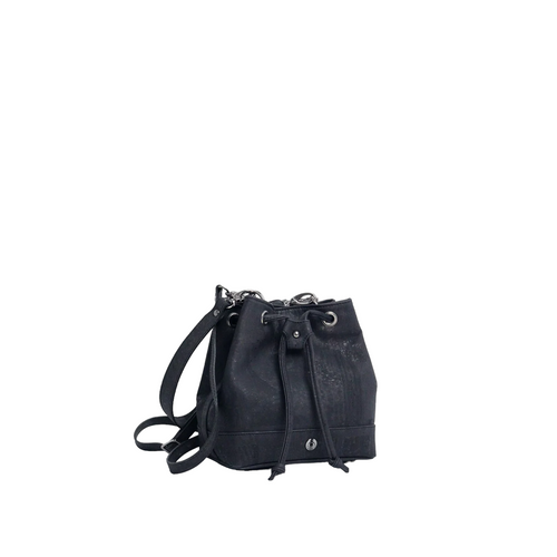 Avery Mini Bucket Bag|Black