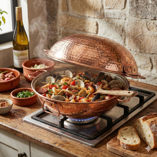 11" Copper Cataplana Pan