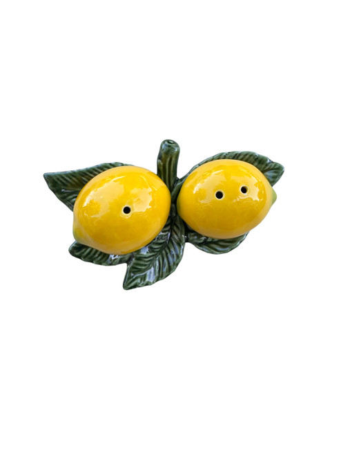 Ceramic Lemon Salt and Pepper Shakers 