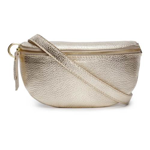 Lite Metallic Gold Belt Bag Crossbody - Barcelona  Lite Metallic Gold Belt Bag Crossbody - Barcelona