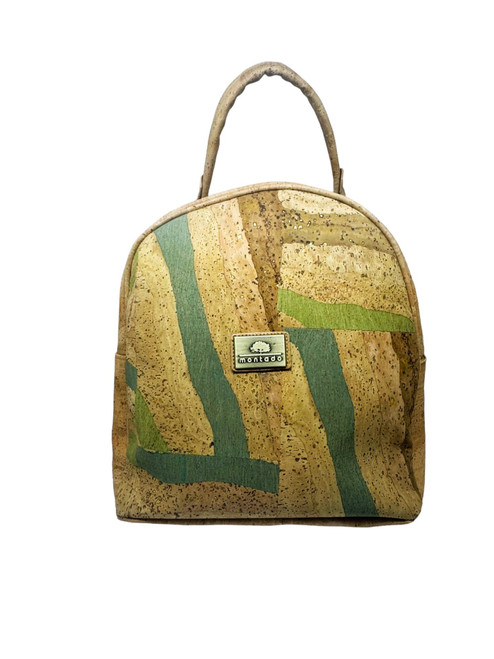 Natural and Parquet Pattern Cork Backpack  Natural and Parquet Pattern Cork Backpack