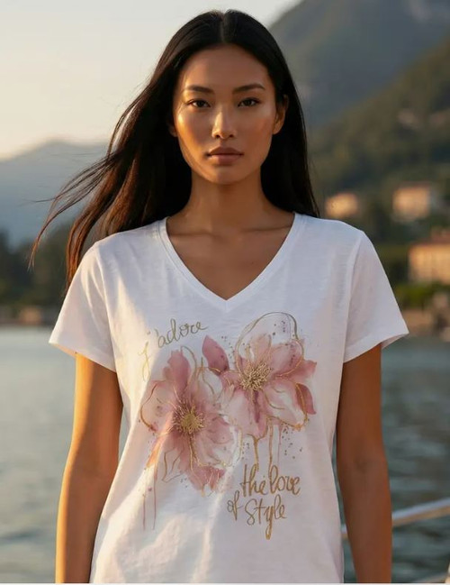 Blush Bloom Cotton Tee