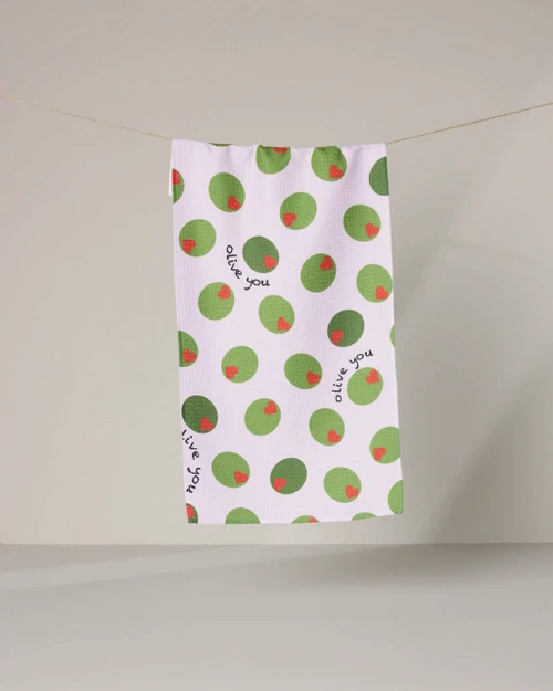 Olive You Mini Tea Towel