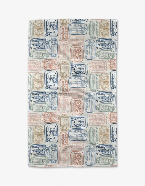 Tinned Sardines Tea Towel