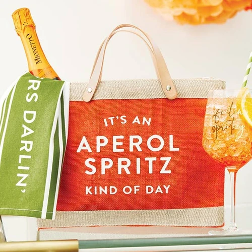 Mini Market Tote - Aperol Spritz