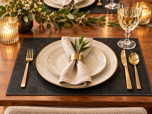 Black Cork Place Mat 