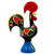 Traditional Rooster of Barcelos Aluminum- Black 