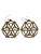 Natural and Bronze Round Cork Earrings