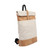 Natural Cork and White Canvas Roll Top Backpack  Natural Cork and White Canvas Roll Top Backpack