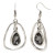 Handmade Preto Stone Pewter Earrings