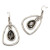 Handmade Preto Stone Pewter Earrings