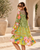 Sunset Tunic Cover Up Dress - Green