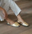 Pons Classic Women' Avarcas Sandals- Metallic Gold