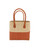 Trinidad Two Tone Raffia Straw Basket Bag - Black