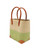 Trinidad Two Tone Raffia Straw Basket Bag - Black
