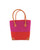 Trinidad Two Tone Raffia Straw Basket Bag - Black