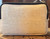 Black and White Cork Trolley Coin Purse, back view, plain white cork