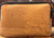 Painted Trolley Scene Cork Coin Purse, back view, plain natural cork