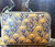 Yellow Daisy Cork Coin Purse with Keyring, front view