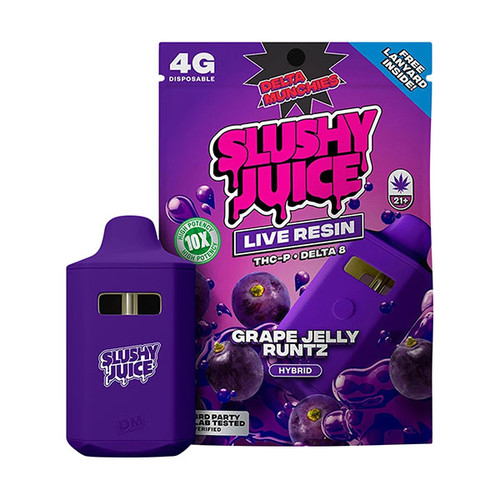 Delta Munchies - Delta 8 - THCP - Live Resin - Disposable - Grape Jelly Runtz - 4G