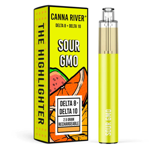 Canna River - Highlighter - Delta 8 - Delta 10  -Disposable - Sour GMO - 2.5G