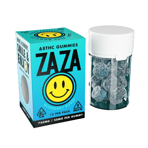 ZAZA - Delta 8 - Edibles - Gummies - Blueberry Burst - 750MG