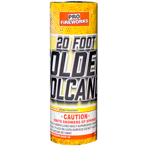 20 Foot Golden Volcano