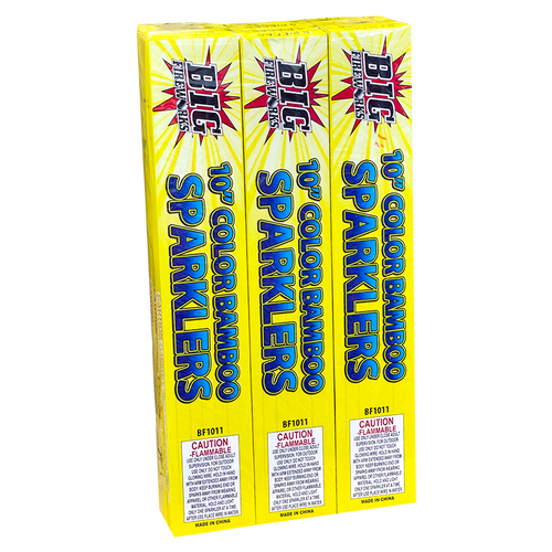 10" Color Bamboo Sparklers