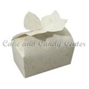 Bow Box-Ivory Brocade Bulk Pkg. of 50 Bow Box-Ivory Brocade Bulk Pkg. of 50