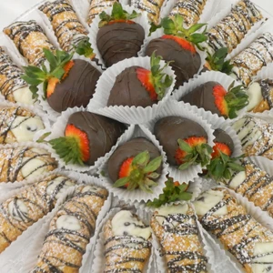 [Cannoli & Chocolate Strawberries]