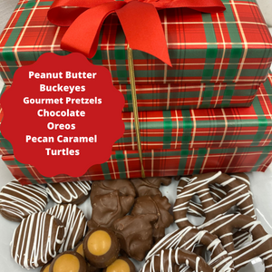 4 Tiers Turtles-Buckeyes-Oreos-Gourmet Pretzels 4 Tiers Turtles-Buckeyes-Oreos-Gourmet Pretzels