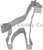 Giraffe Cookie Cutter 5"