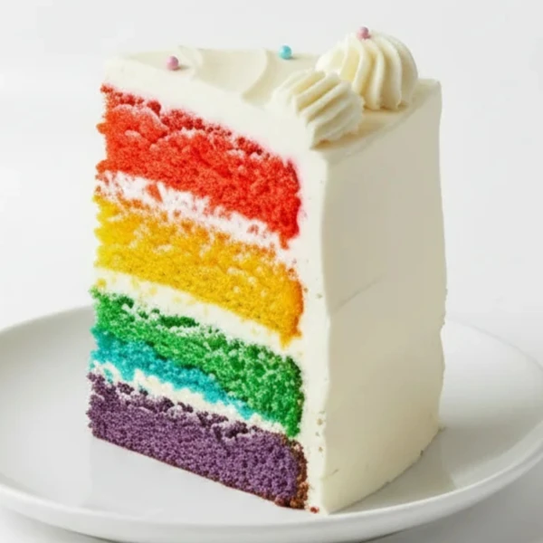 [Almond Rainbow Cake]