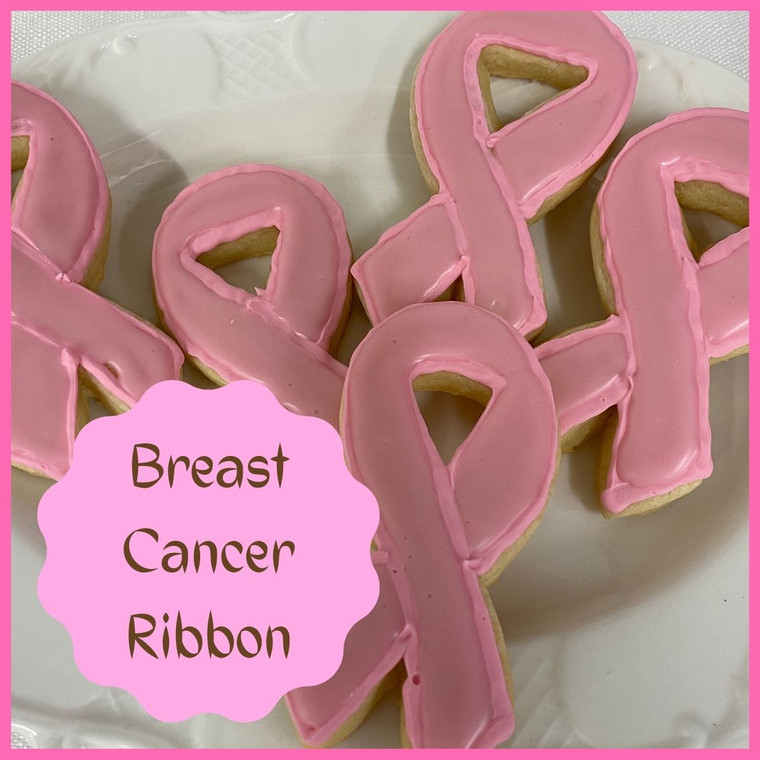 [Breast Cancer Ribbon Cookies]