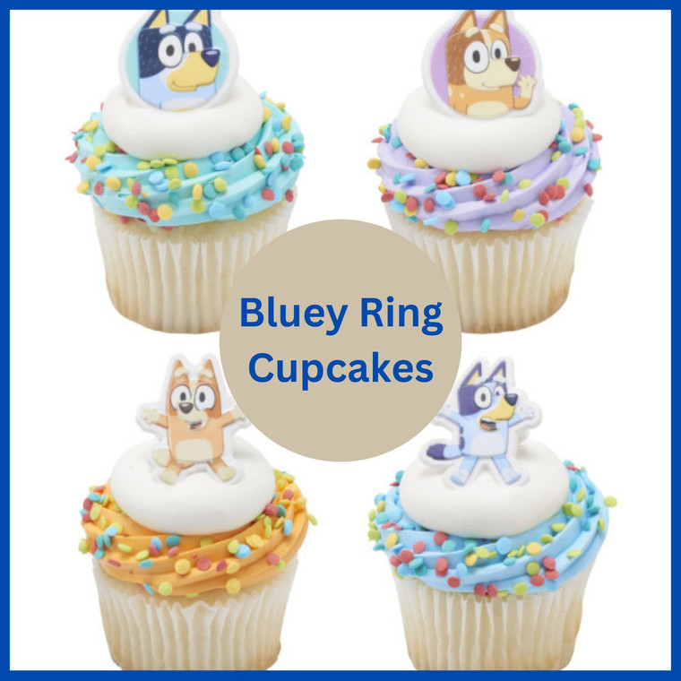 [Bluey Ring Cupcakes]