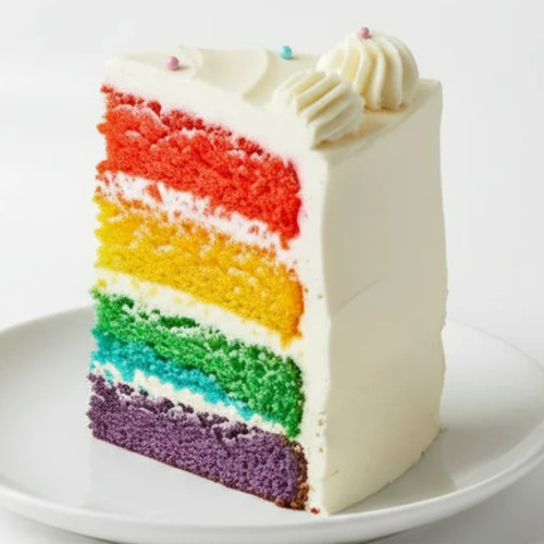 ALMOND RAINBOW CAKE
