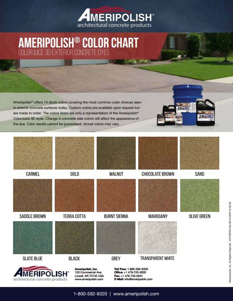 Ameripolish Dye Color Chart