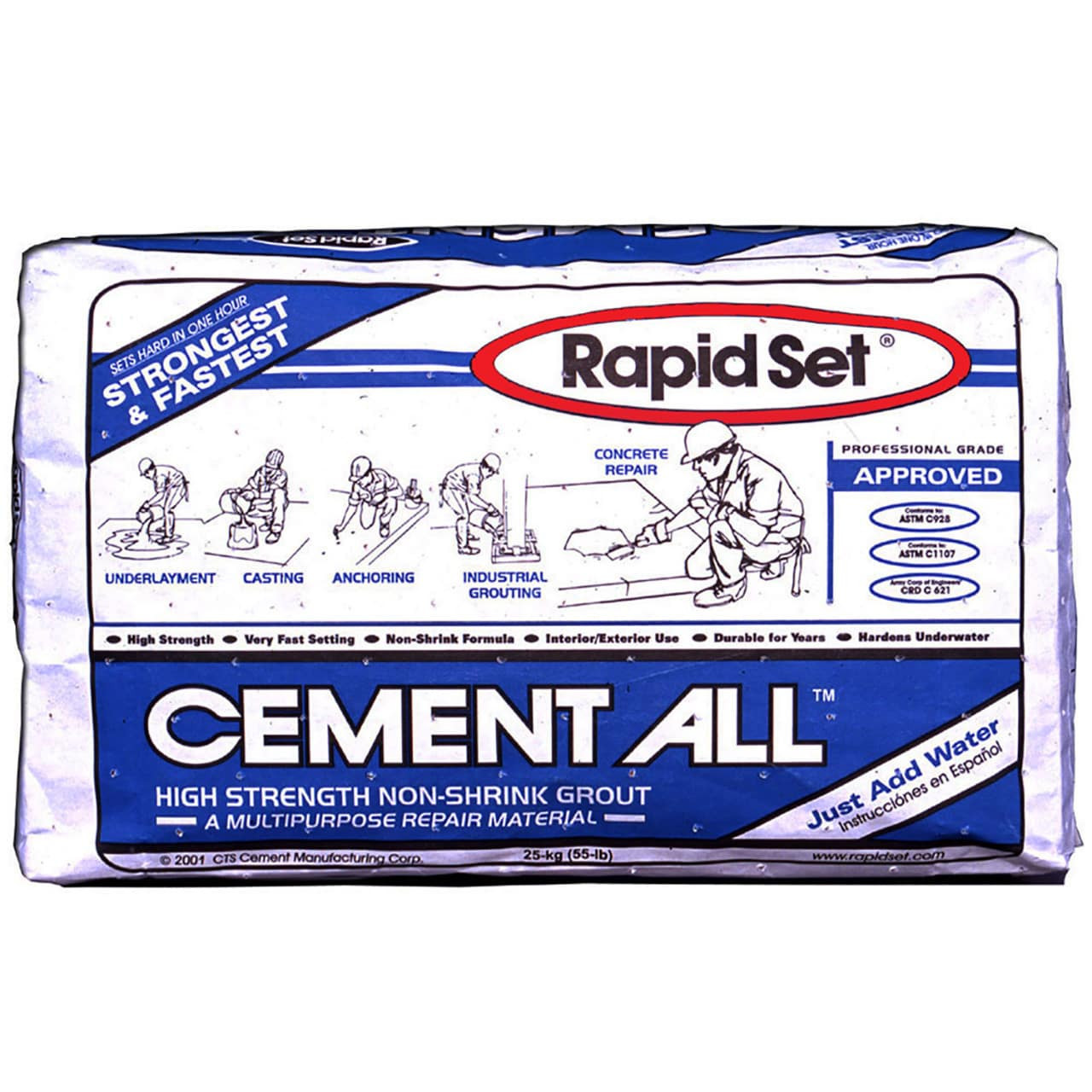 Rapid Set Cement All - Niagara Machine, Inc Online Store.