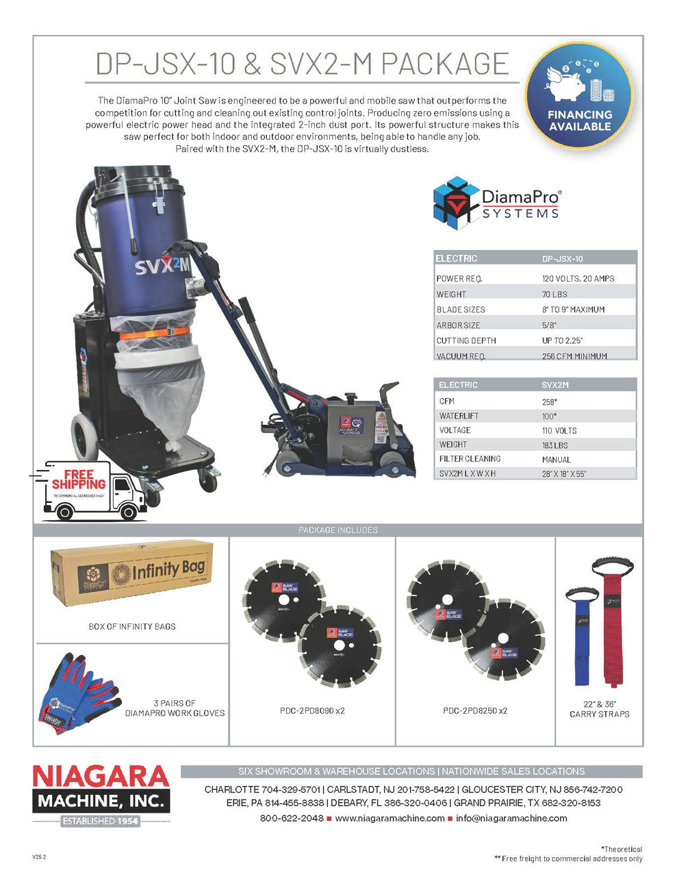 NARAHARA　 JSX-10 & SVX2-M Package - Niagara Machine, Inc Online Store.