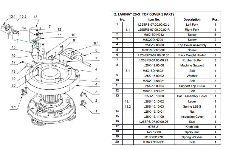 niburaniburaページ Support Top L25-X - Niagara Machine, Inc Online Store.
