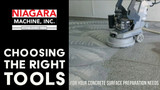 Choosing the Right Tools for Your Concrete Surface Preparation Needs