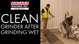 Cleaning Your Concrete Floor Grinder After Wet Grinding