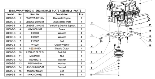 Electric Clutch for Burnisher