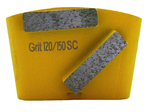 HTC compatible 2 bar wing back 120/150 grit for soft concrete 
