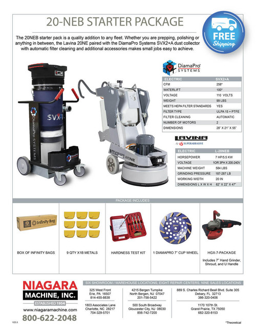 20NEB and SVX2+A Starter Pack - Niagara Machine, Inc Online Store.