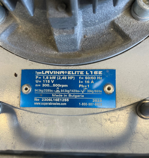 Lavina L16 Electric Floor Grinder - Niagara Machine