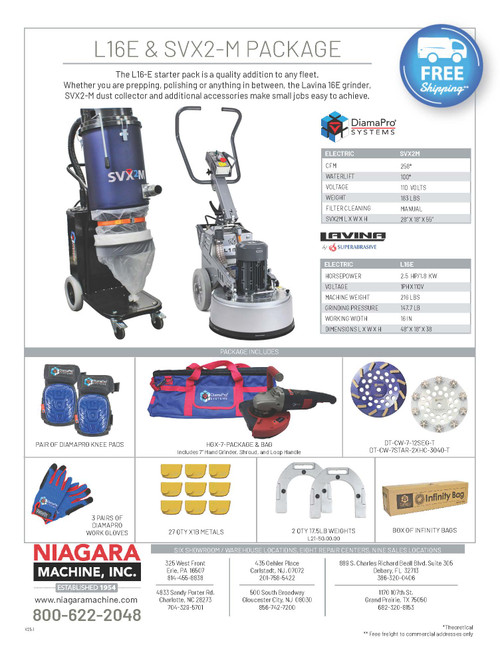 L16E & SVX2-M Package - Niagara Machine, Inc Online Store.